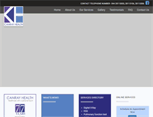 Tablet Screenshot of canrayhealth.com